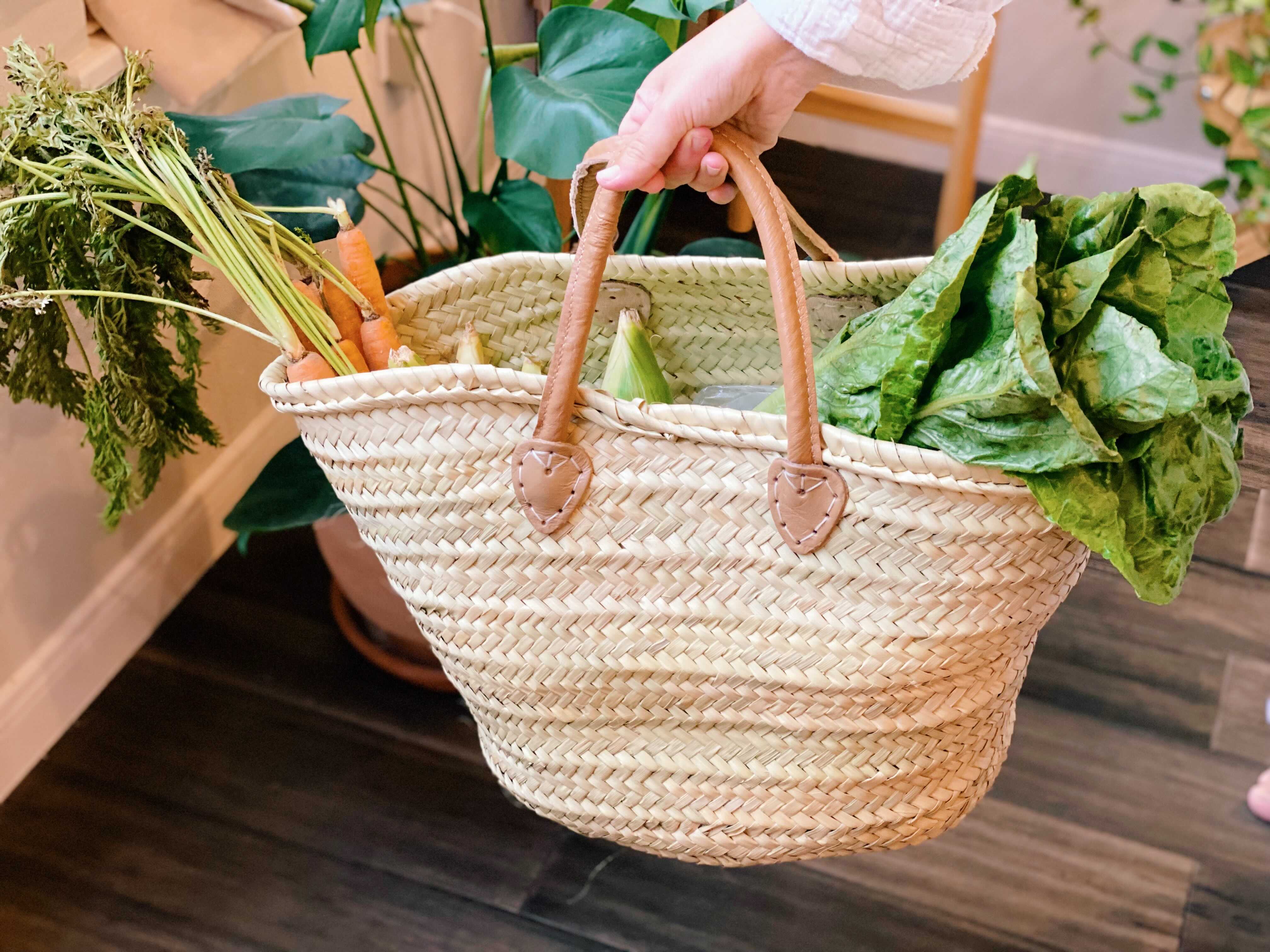 BIG SIZE French Basket, Moroccan hot Basket, straw bag, french market basket, Beach Bag, straw bag