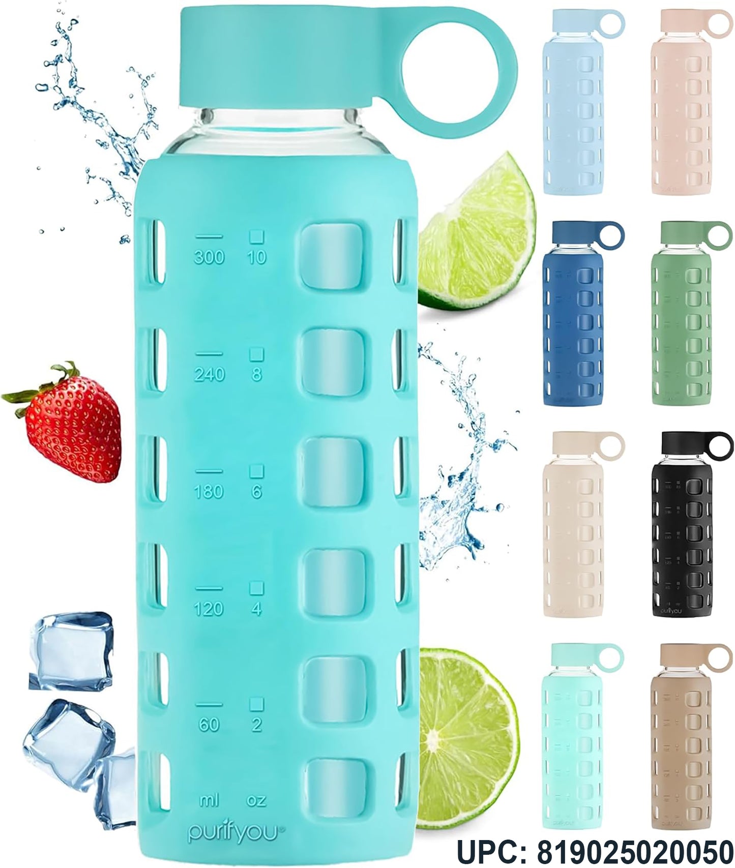 Glass Water Bottle Purifyou®