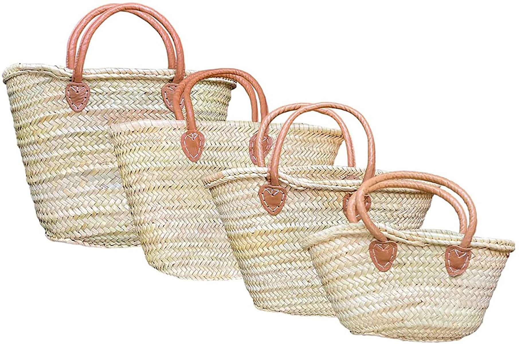 purifyou French Market Basket Bag, Small (14x7) Handmade Moroccan Seagrass  Basket Straw Bags For Sum…See more purifyou French Market Basket Bag, Small