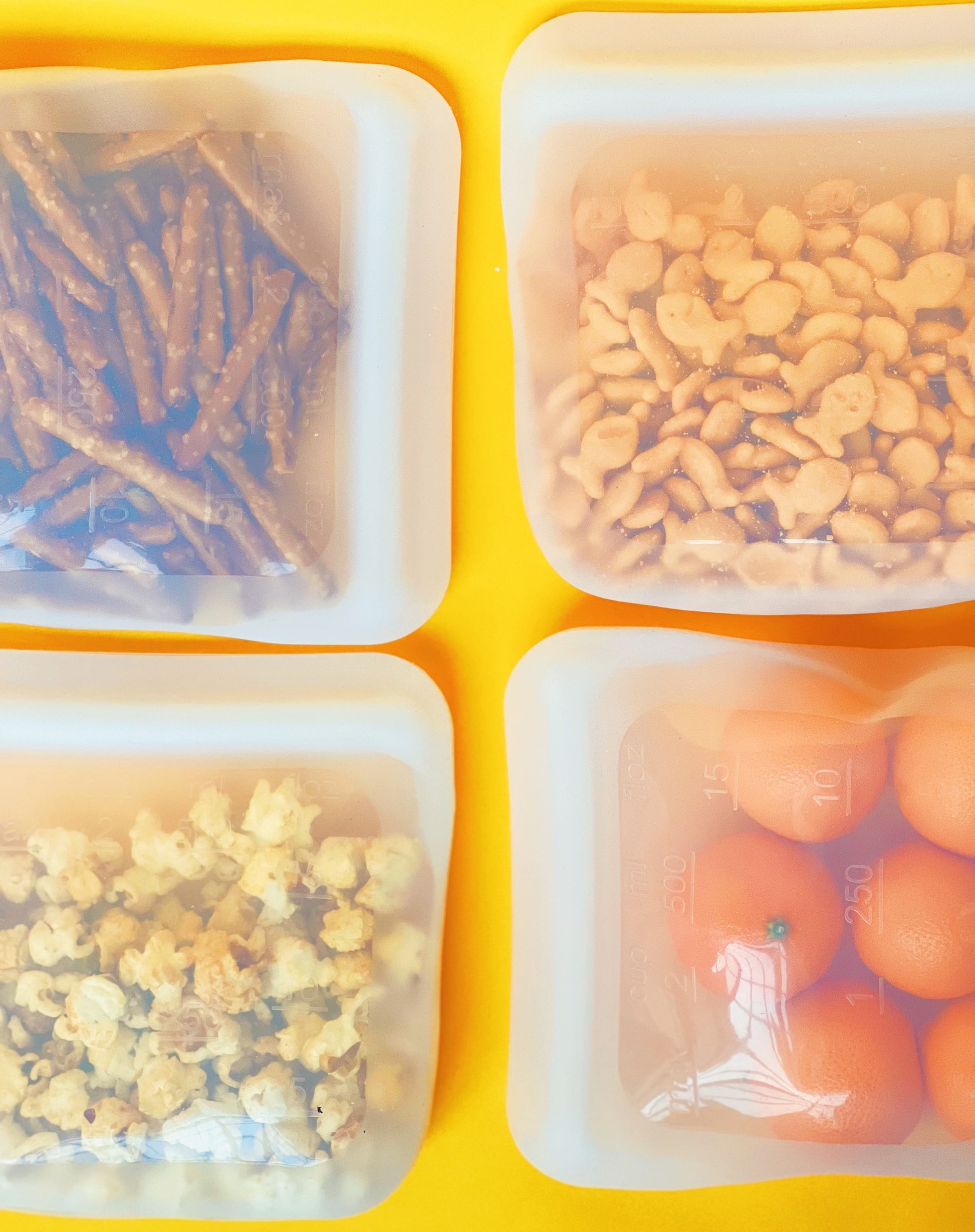Reusable Silicone Food Storage Bags (4 Medium)