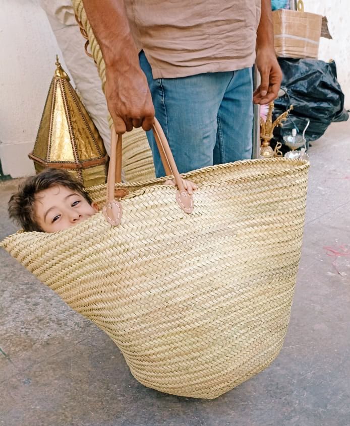 Handwoven Moroccan Seagrass Baskets (JUMBO) – Purifyou